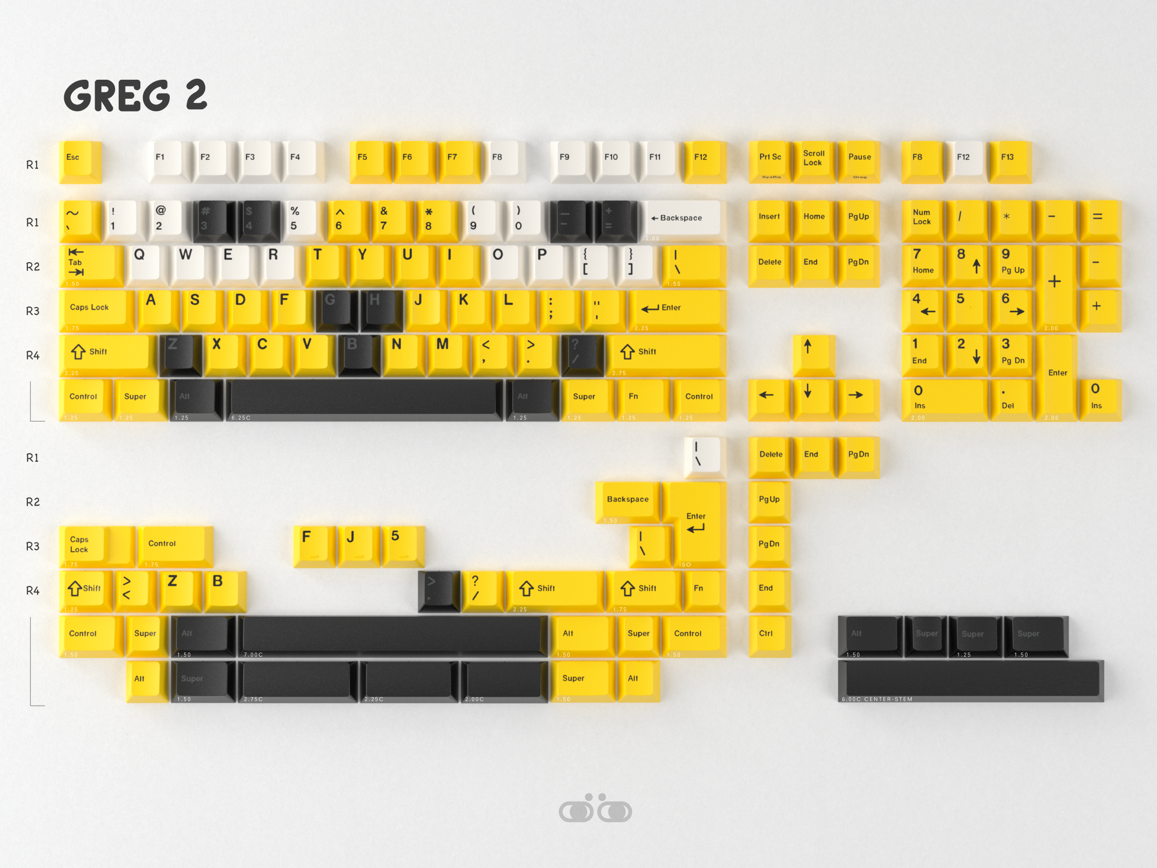 GMK GREG + extensions kit キーキャップ GMK CYL Greg R2 Keycaps